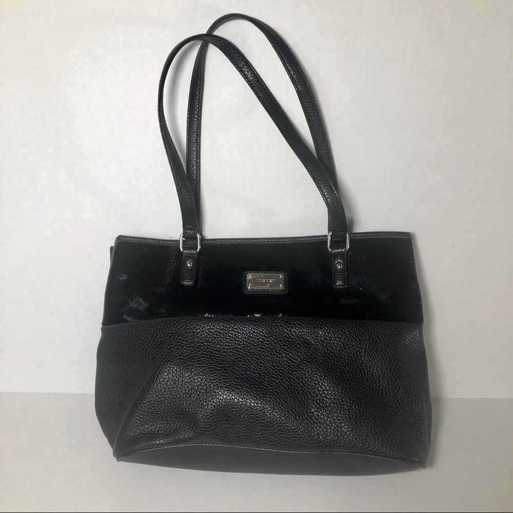 Nine West Laptop Black Shoulder Bag Purse Tote Work Business Girl Boss Career